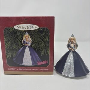 1999 Hallmark Barbie Millennium Princess Keepsake Ornament Dated 1999 w Box